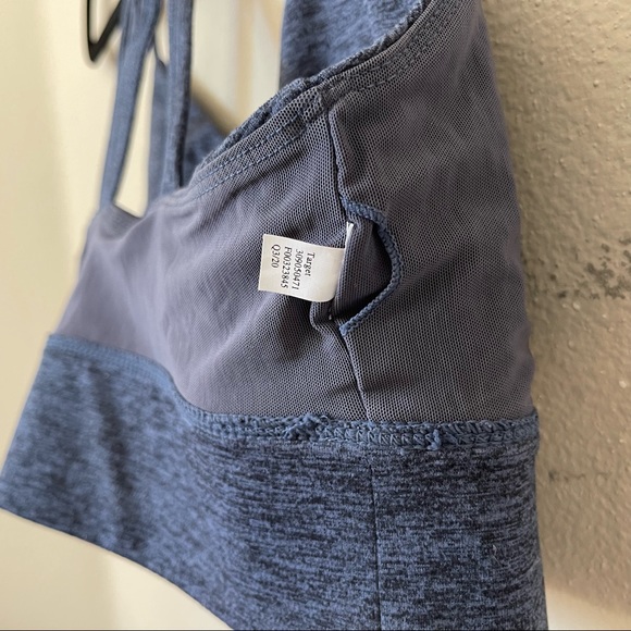 JoyLab Heathered Blue Sports Bra - Picture 4 of 4